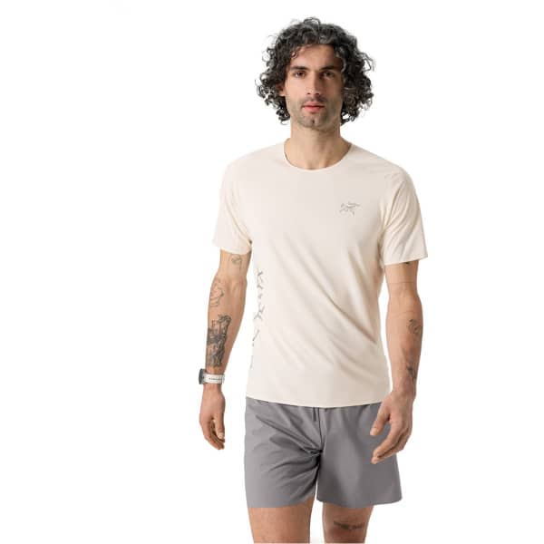 T-shirt trail ARC'TERYX NORVAN DOWNWORD LOGO SS M ARCTIC SILK