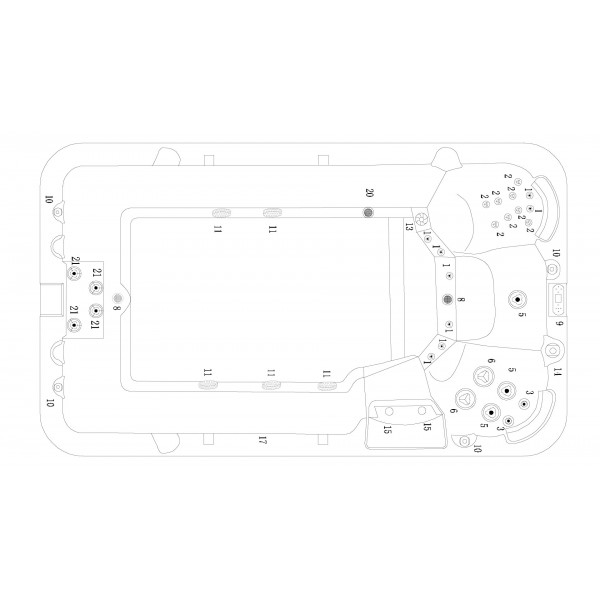 Badstuber Ibiza outdoor whirlpool 2 persoons wit