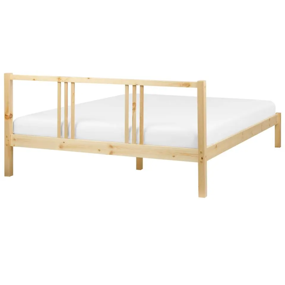 VANNES - Bed - Lichthout - 160 x 200 cm - Dennenhout