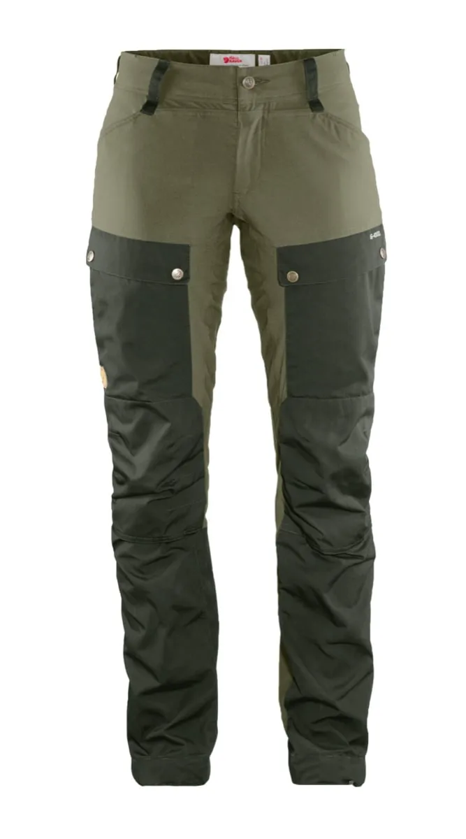 Fjällräven Women's Keb Trousers Curved Deep Forest/Laurel Green