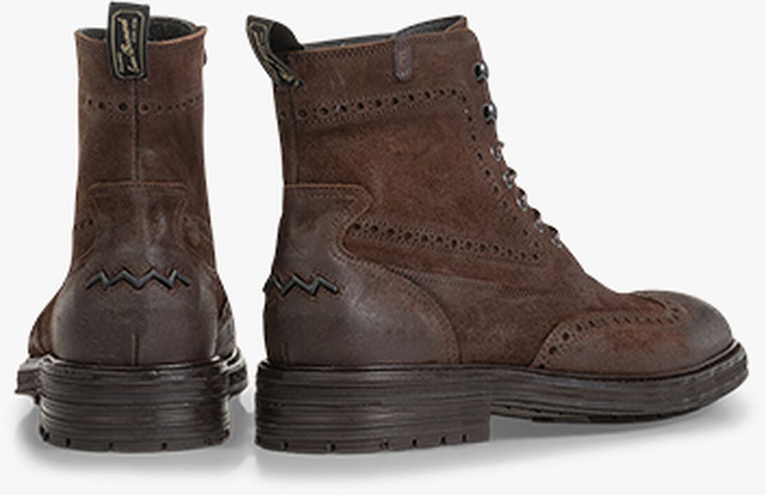 FLORIS VAN BOMMEL bruine floris van bommel veterboots sfm-80042