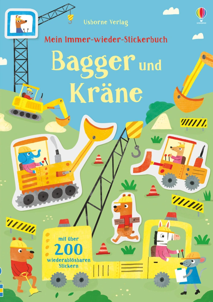 Mein Immer-wieder-Stickerbuch / Mein Immer-wieder-Stickerbuch: Bagger und Kräne