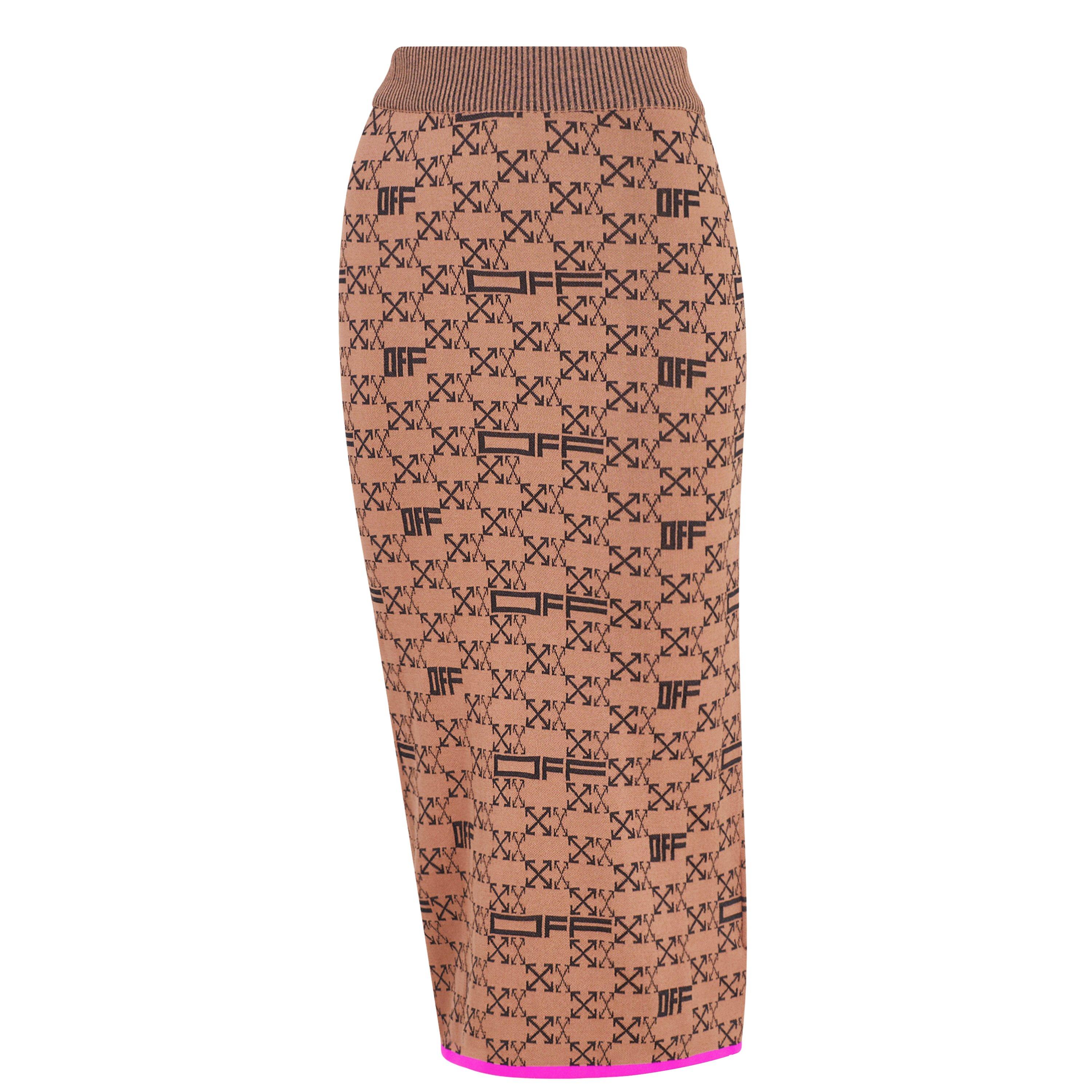 Off White Monogram Skirt