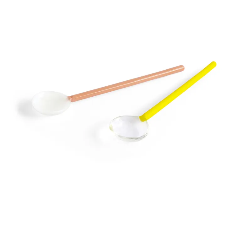 Hay Cuillères en borosilicate - Set de 2 | Jaune