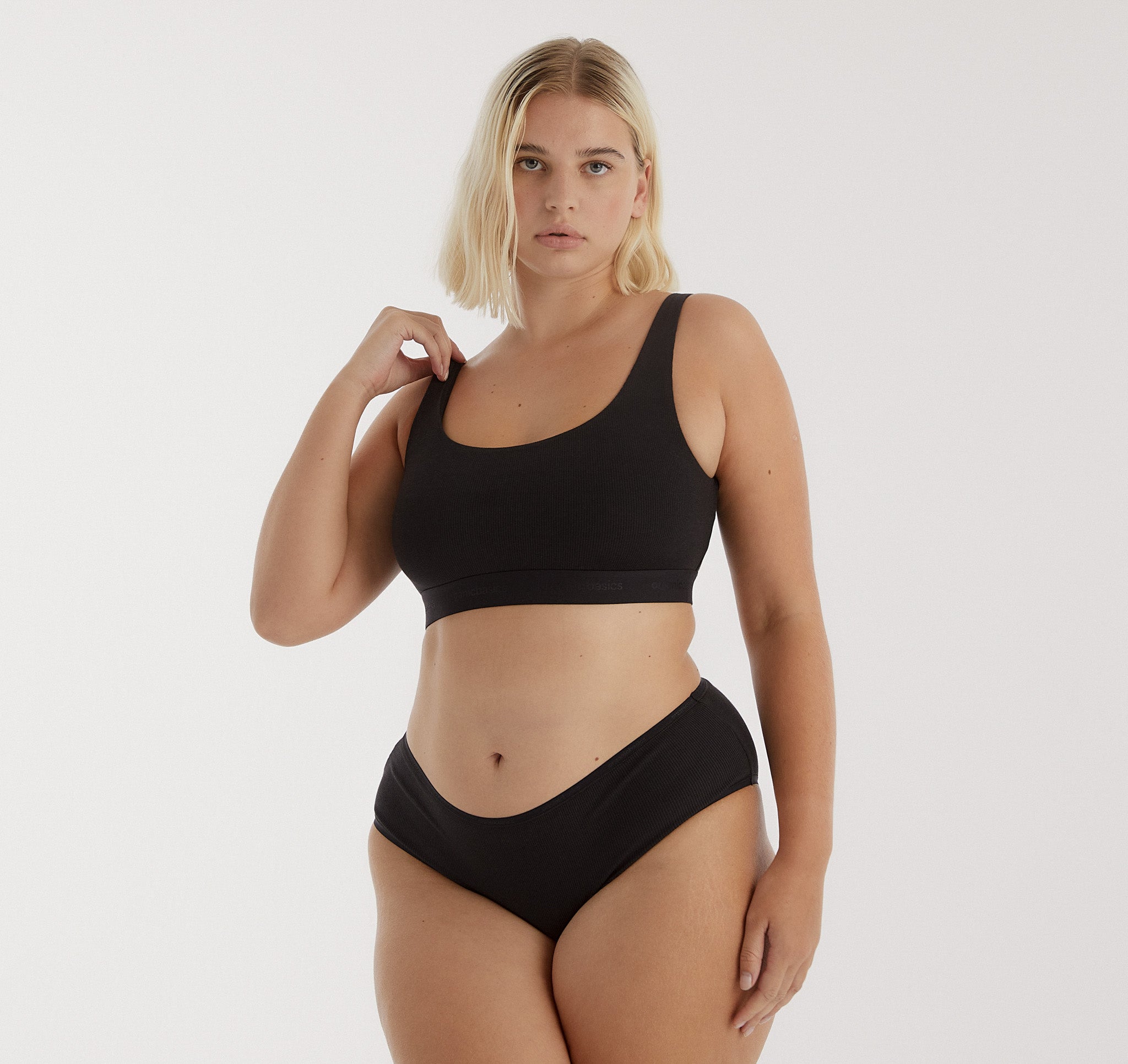 ORGANIC COTTON<br>Core Rib High-Leg Briefs