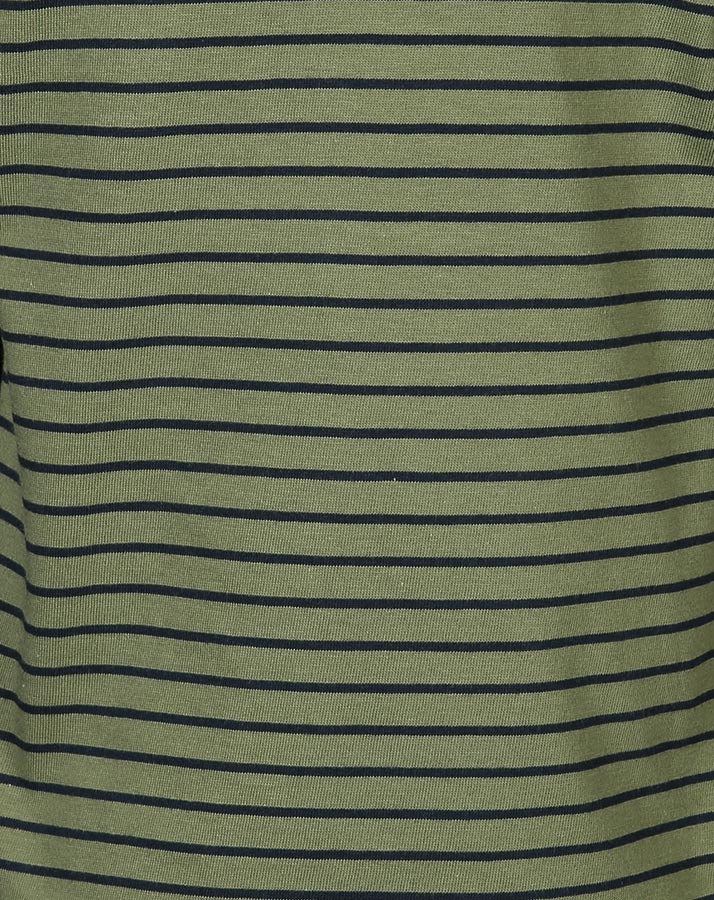 Langarmshirt COLLEGE gestreift mit Raglanärmeln in olive/dunkelblau
