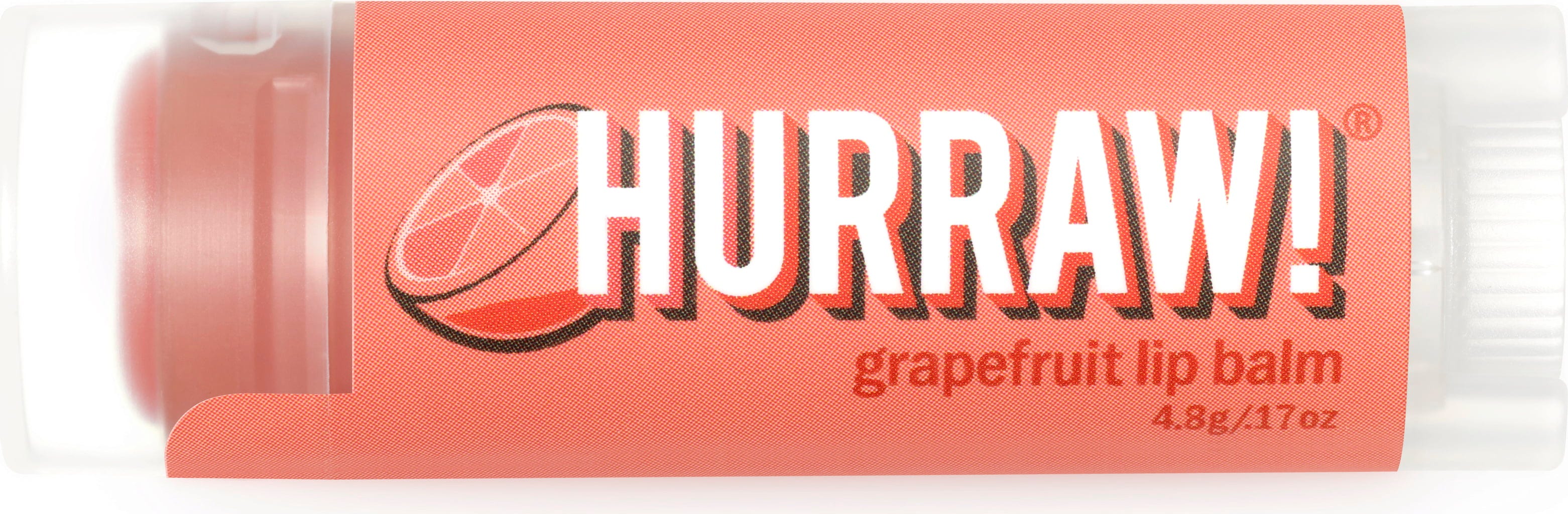 HURRAW!  Lippenpflegestift Grapefruit, 4,80 g