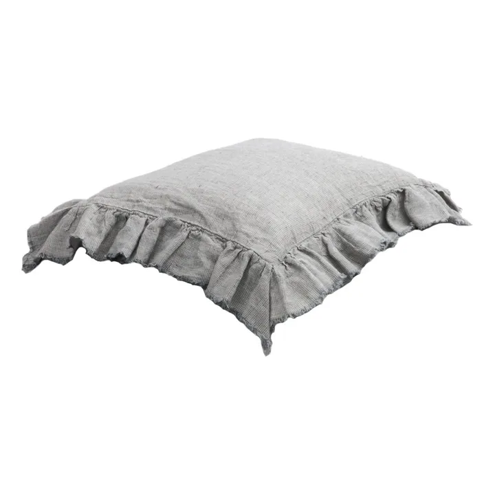 Maison de Vacances Taie d'oreiller Boho en Lin Lavé shaker | Nuage