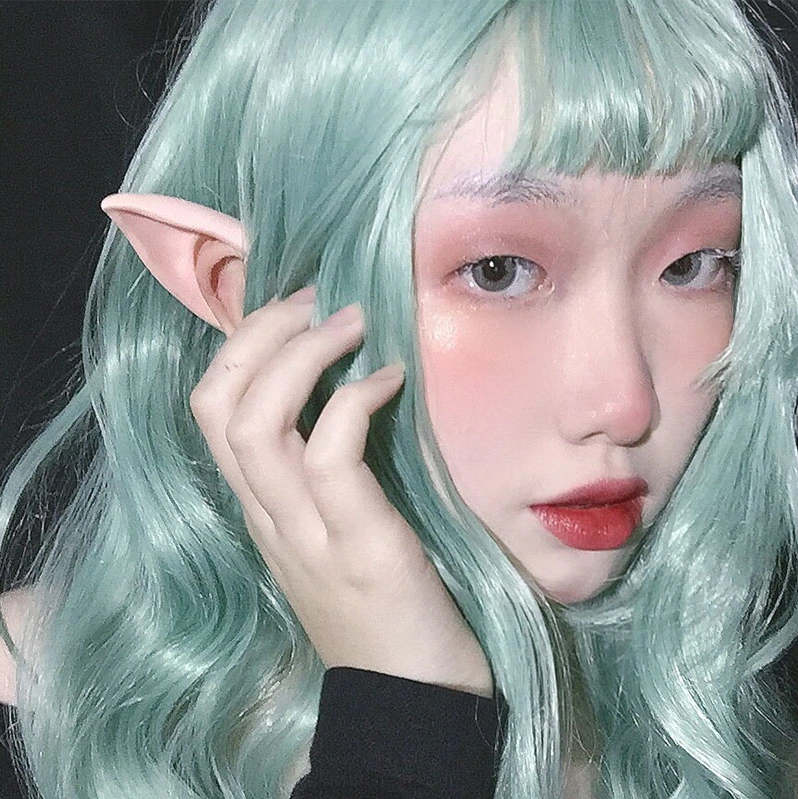 (1 Paar) 10cm Kunst Ohren Fasnachts Kostüm Zubehör Fairy Ears Elfenohren Motto Party Accessoire Halloween Foto Requisite