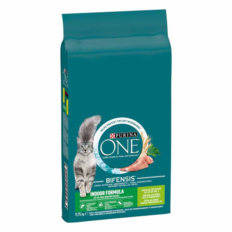 PURINA ONE Chat d'Intérieur dinde, céréales complètes