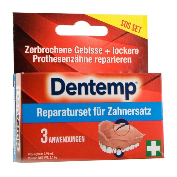 Dentemp - Reparaturset für Zahnersatz