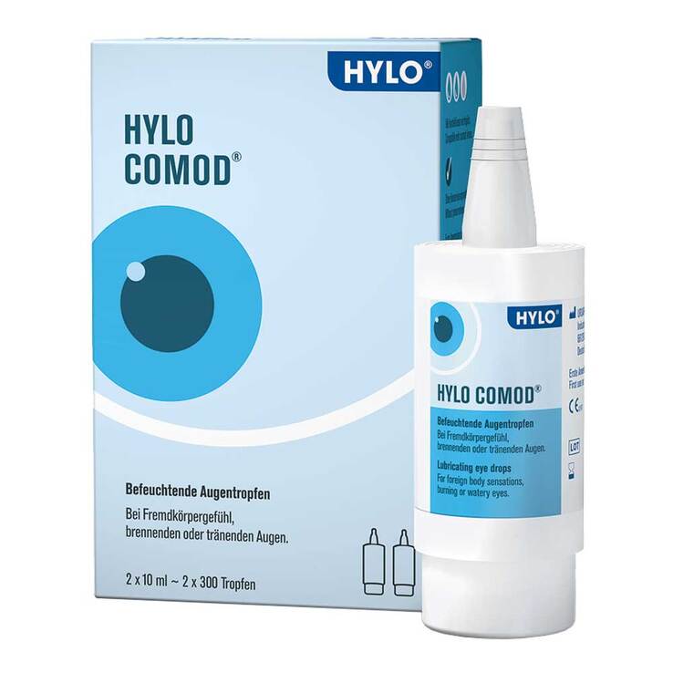 HYLO COMOD Augentropfen , 2X10 ml