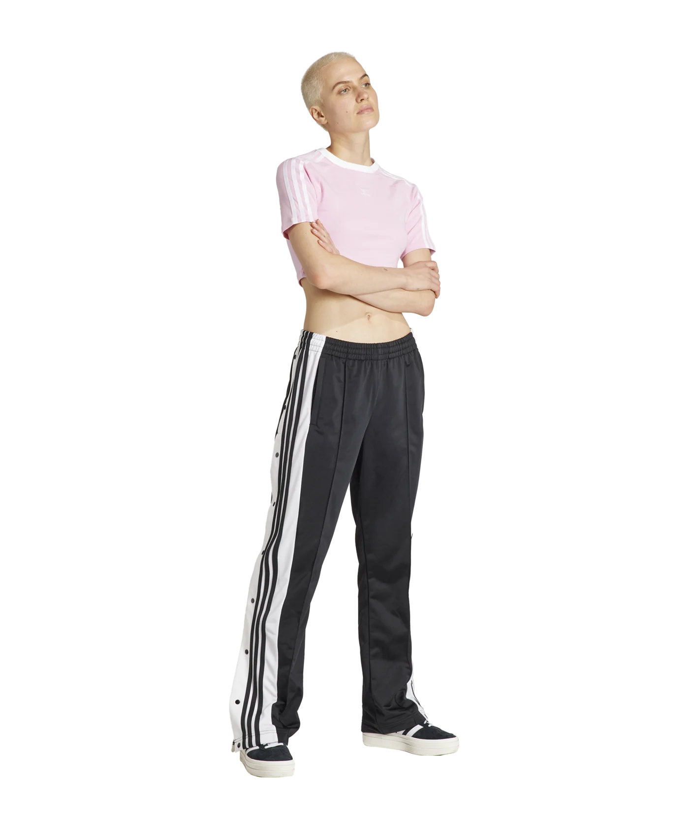 adidas Originals 3-Stripes Baby T-Shirt Damen Pink