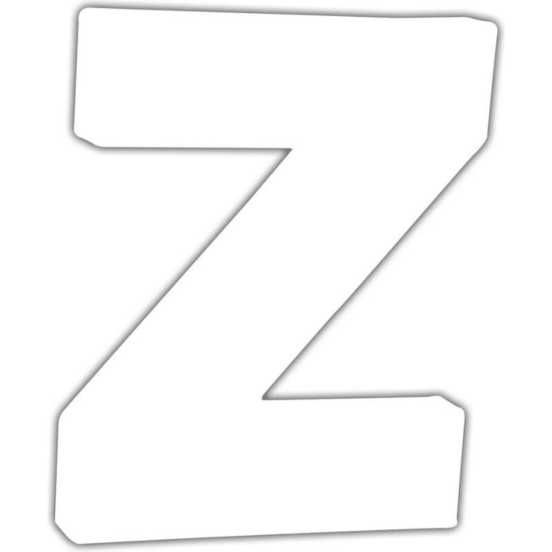 Petite lettre Z 12cm - Blanc