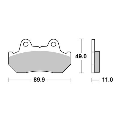 Plaquettes de freins SBS 542HS Sinter Métal Fritté arriére