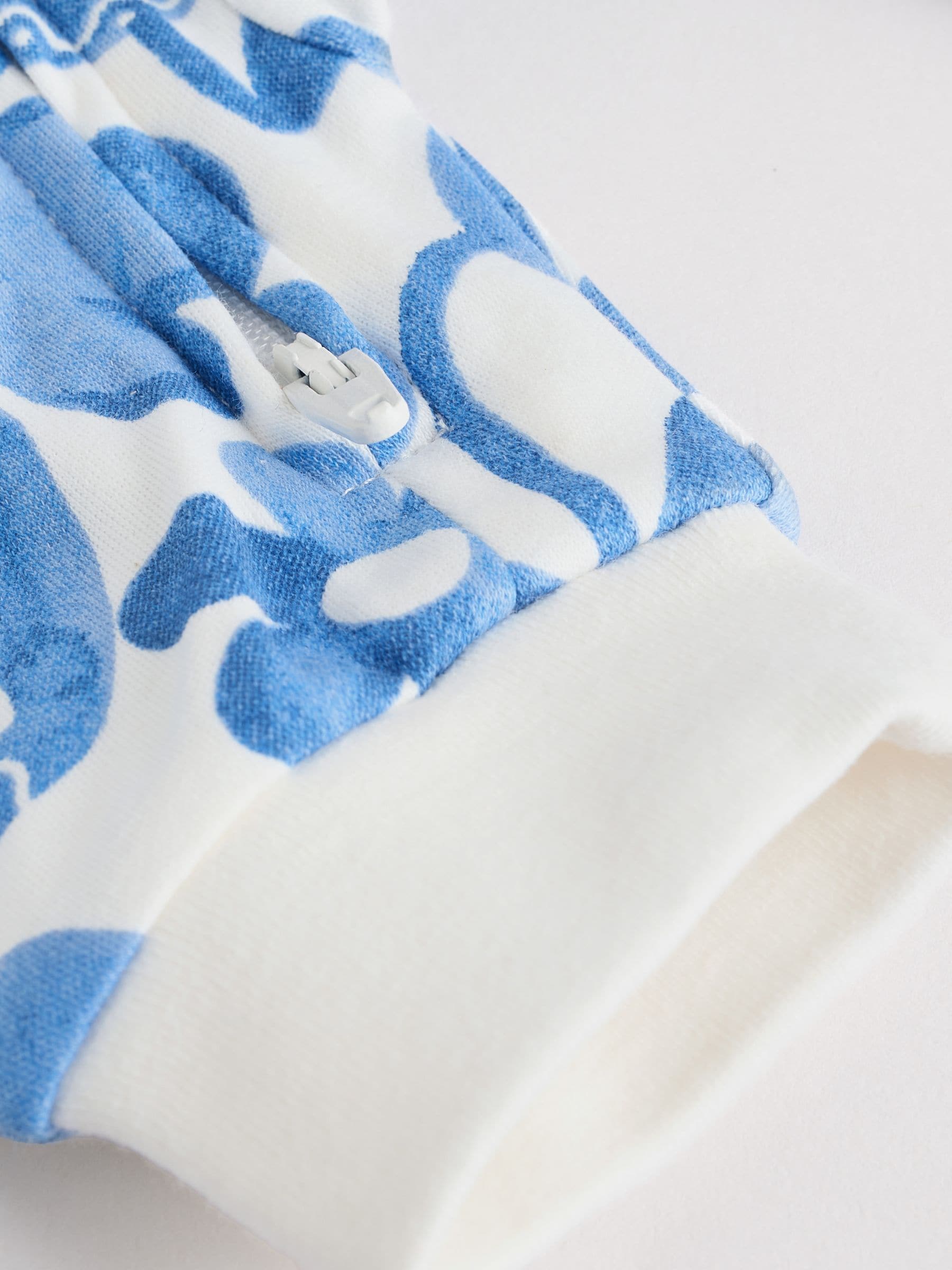 Blauw - 3 Pack Baby-pyjama's met tweewegrits (0mnd -3jr)