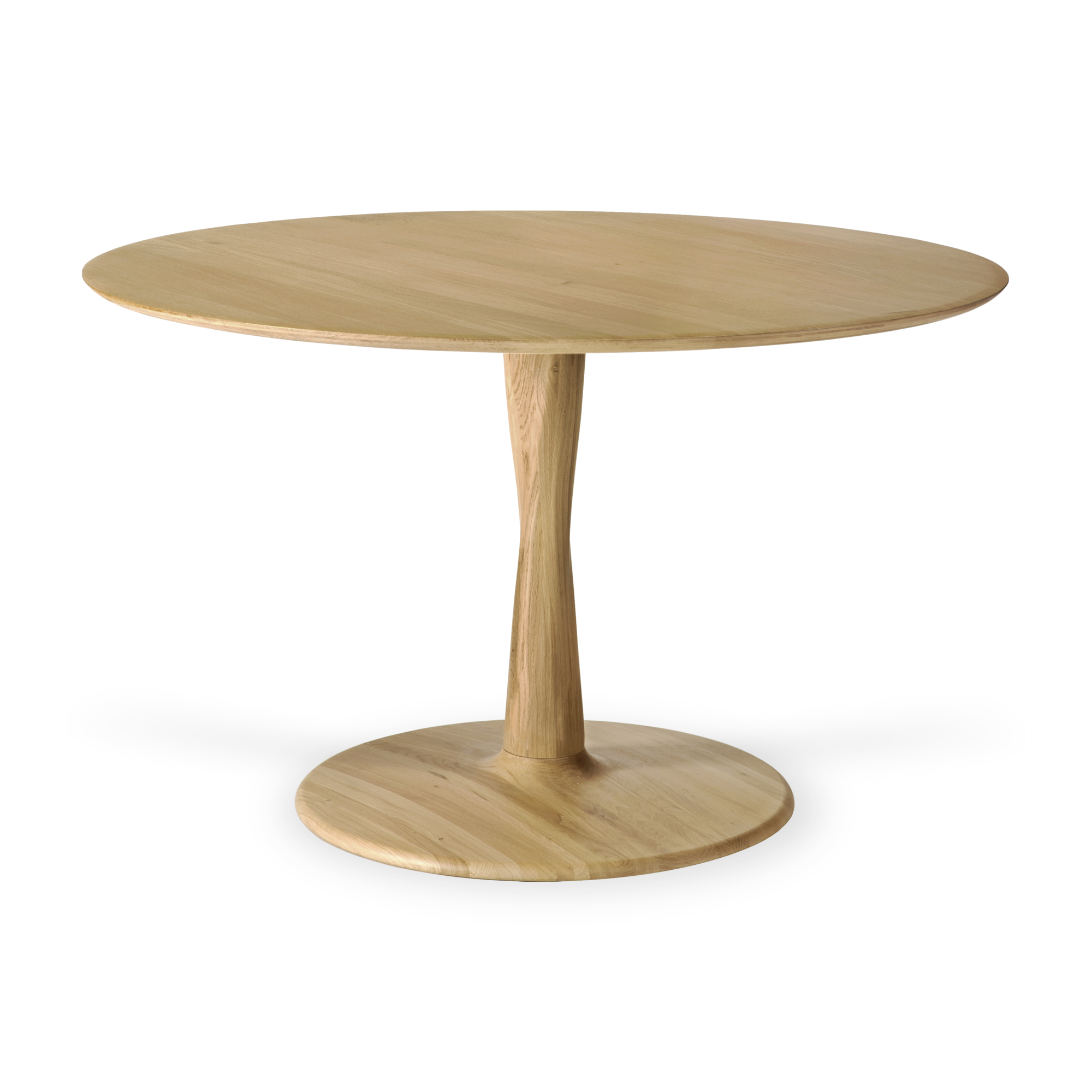 Torsion eettafel rond eiken Ø127 cm - hoogte: standaard 76cm