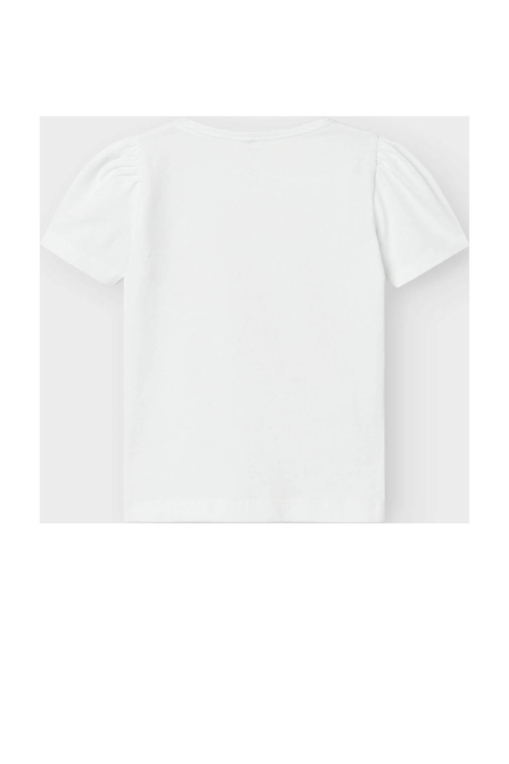 NAME IT T-shirt NMFFAYE met printopdruk wit