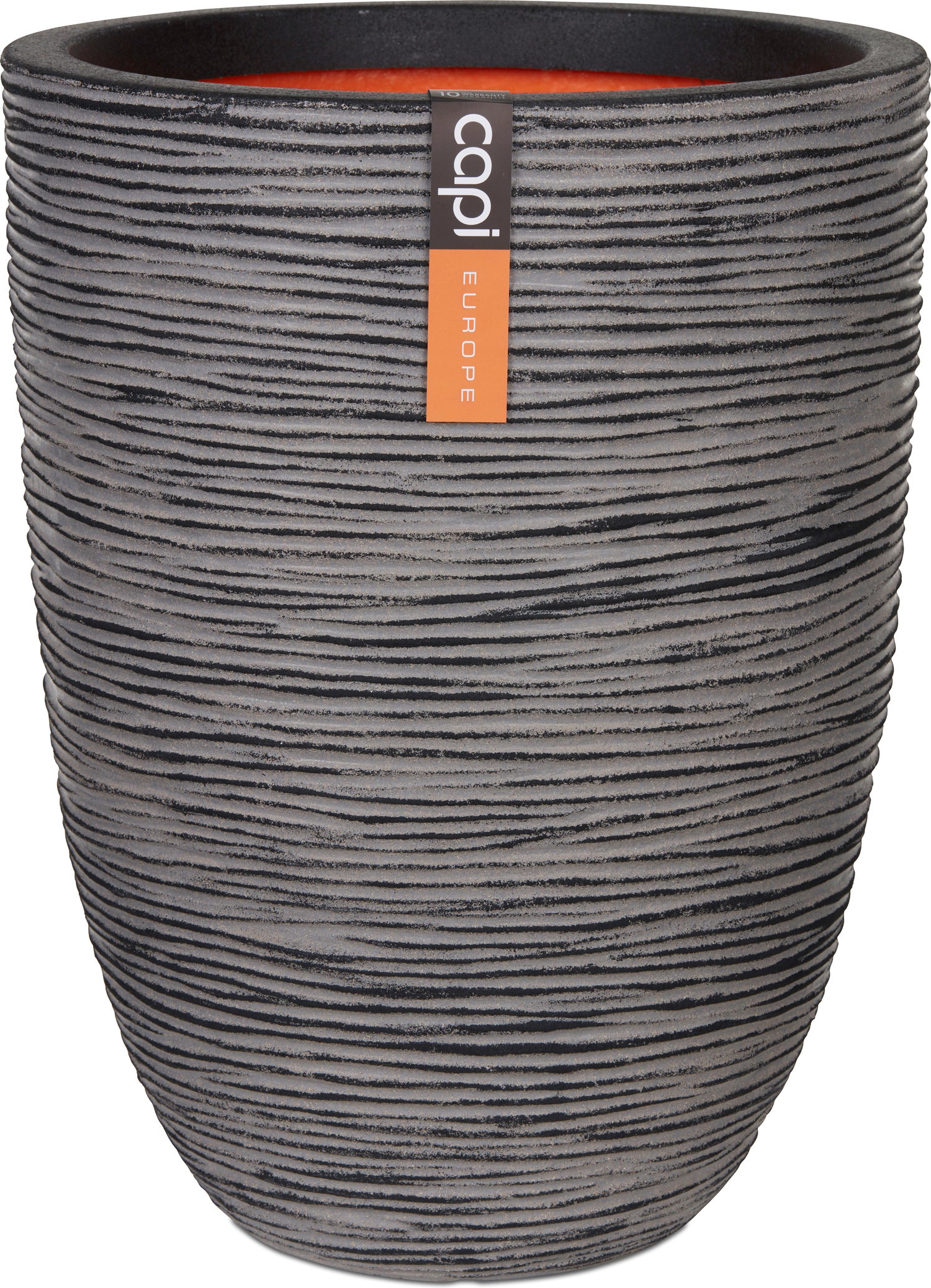 Capi Europe bloempot Nature-Rib zwart / grijs D 36 H 47 cm