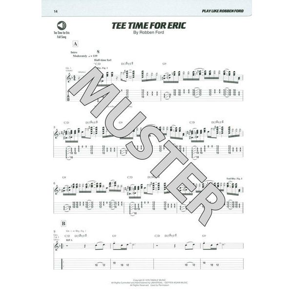 Hal Leonard Play Like Robben Ford