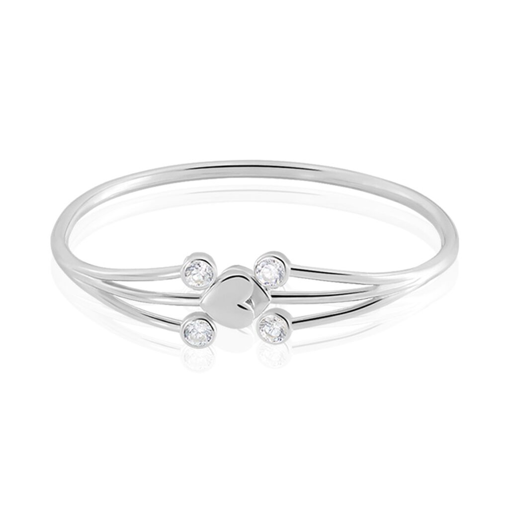 Bracelet Jonc Lowell Argent Oxyde De Zirconium
