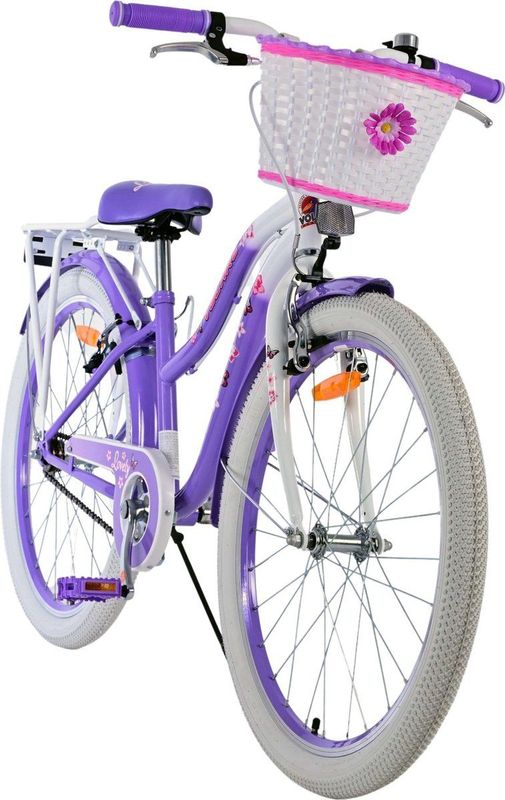 Volare - Lovely - Kinderfiets - Paars - Metaal - Twee Handremmen