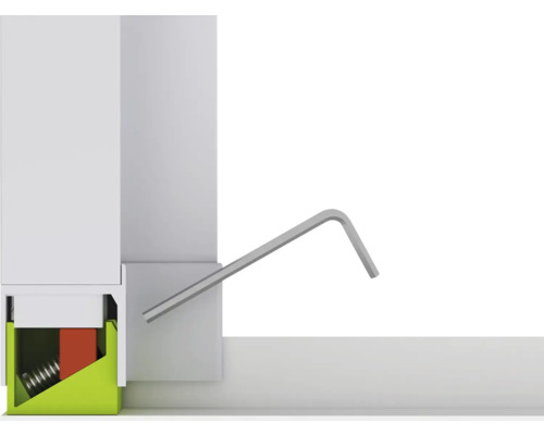 Insectenhor aluminium deur XL klembevestiging wit 120x240 cm