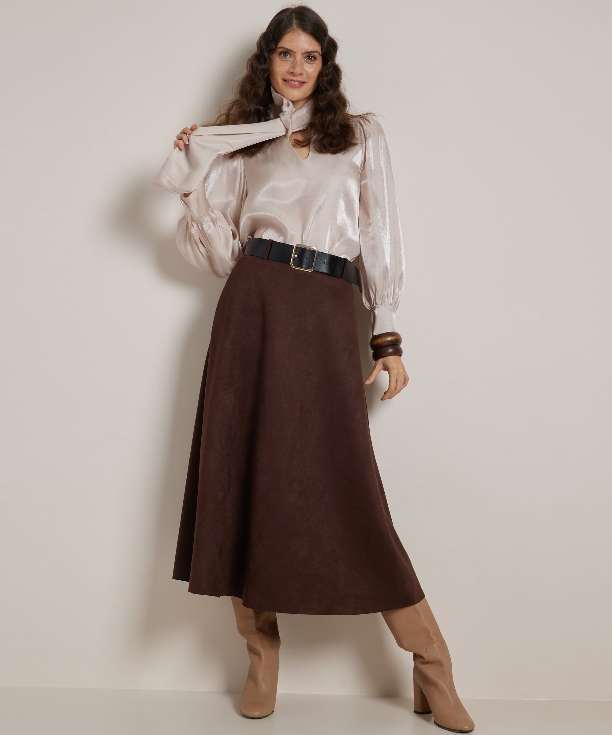 blouse met strik