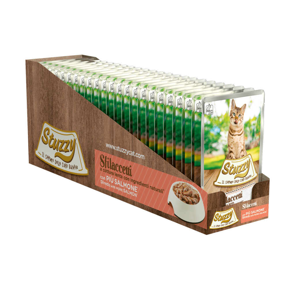 24x Stuzzy Kat Shreds Zalm85 gr