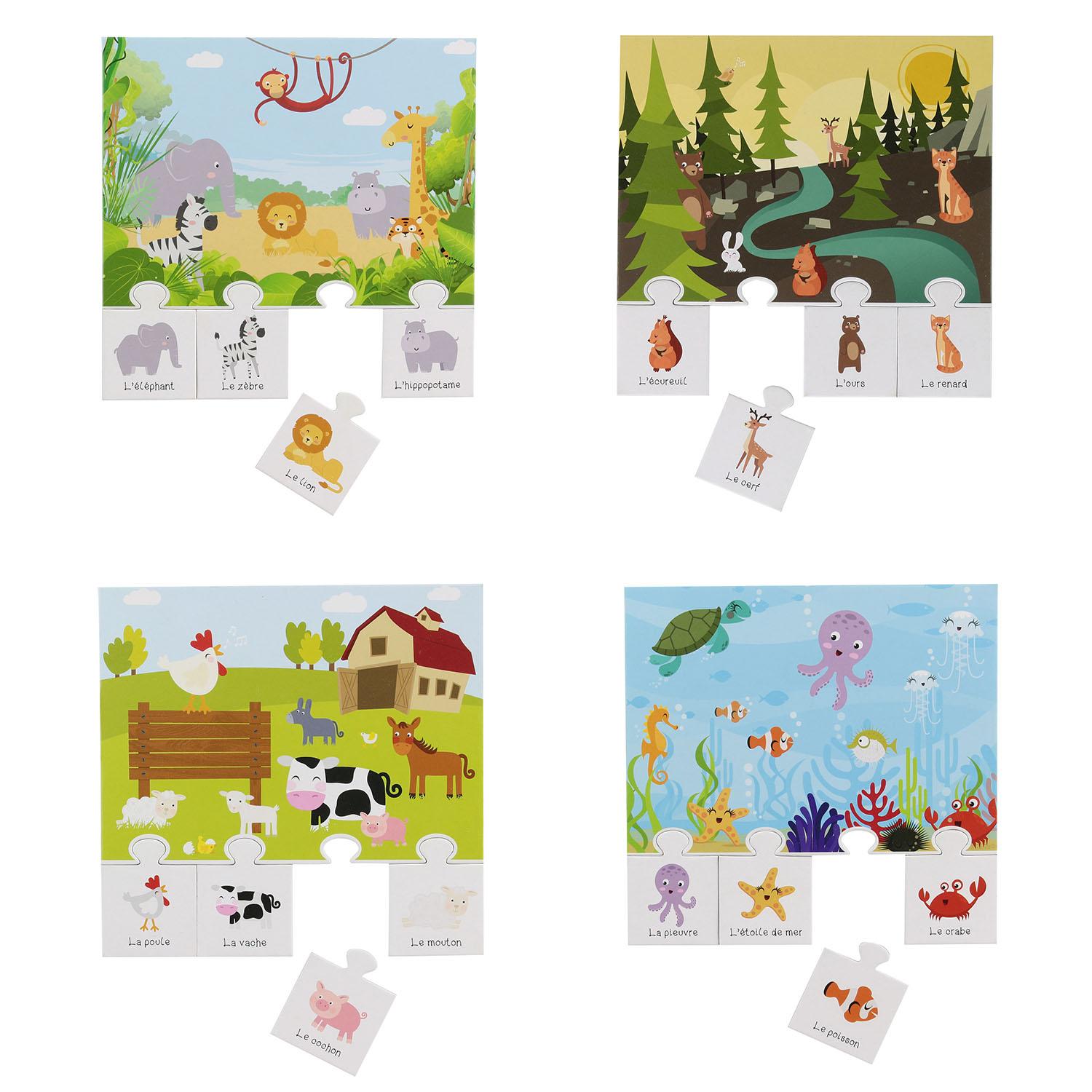 JEU DE MEMOIRE EDUCATIF ANIMAUX X20 PCS