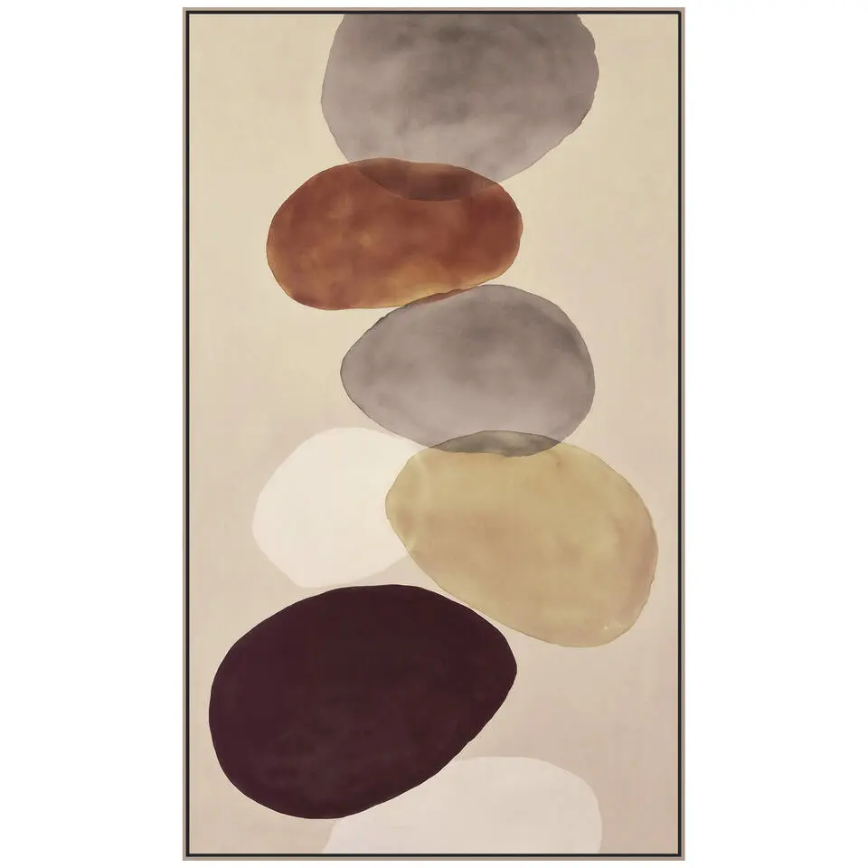 Schilderij gekleurde stenen FCL - 118x70 cm
