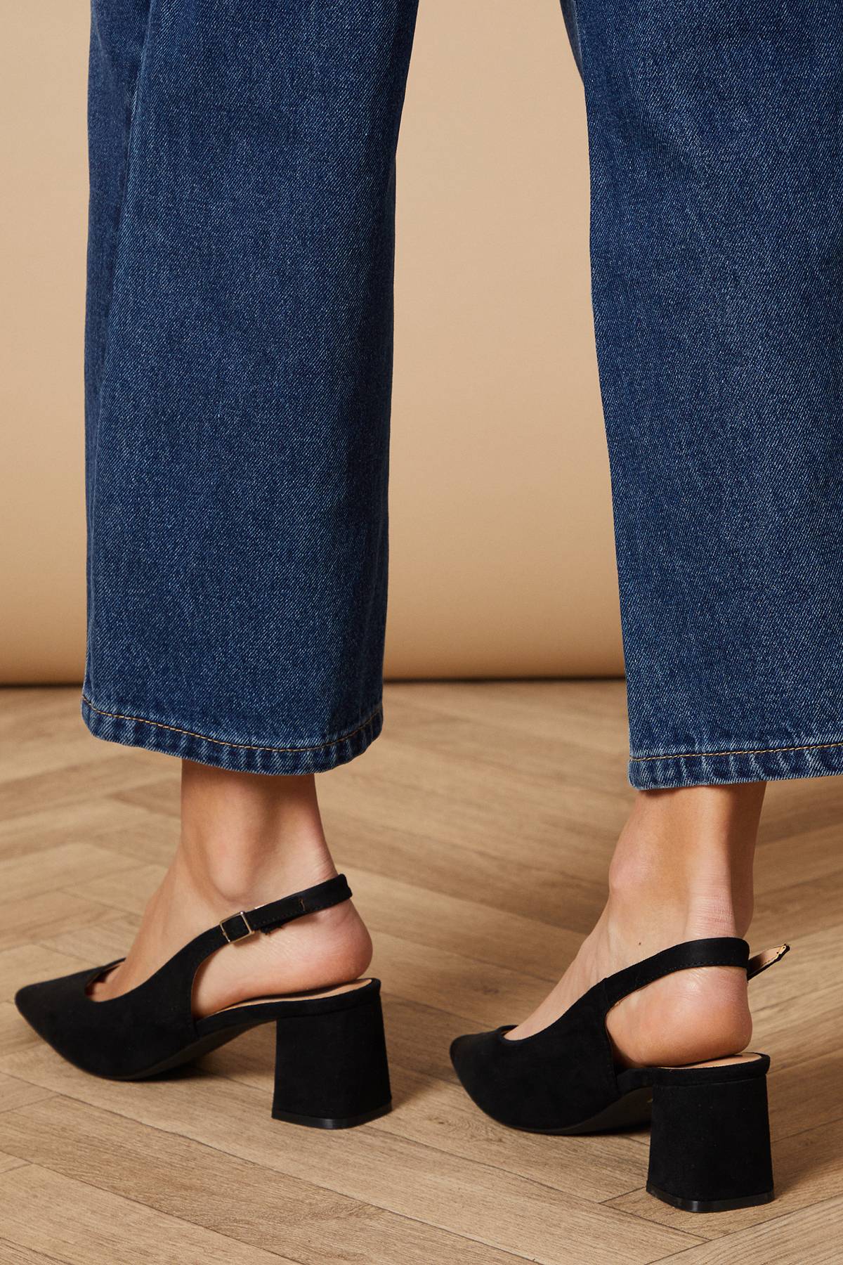 Oasis Chaussures Enrya à Bride Arrière en synthétique avec Talon Bloc Bas