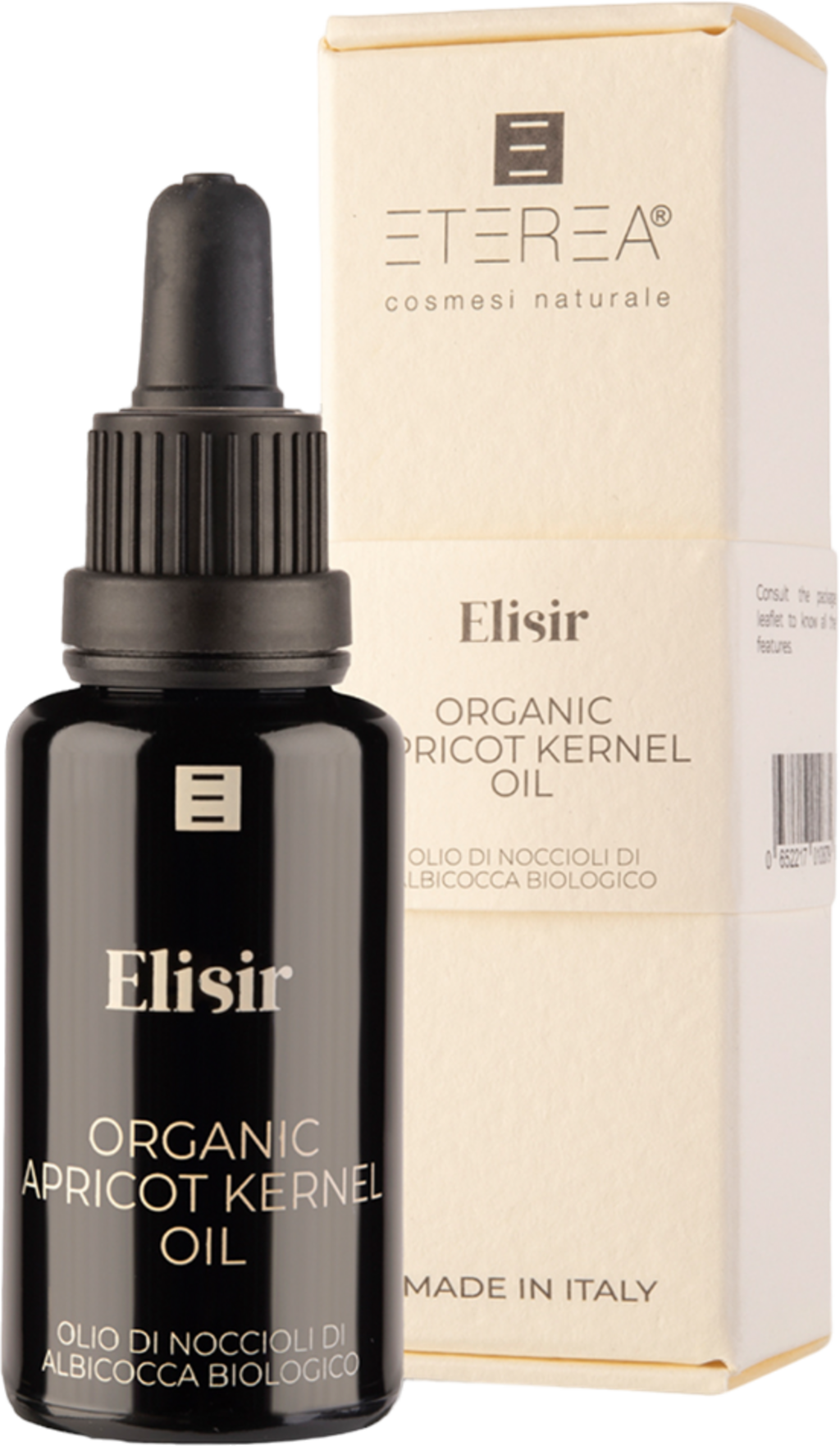 ETEREA Cosmesi Naturale  Organic Apricot Kernel Oil, 30 ml