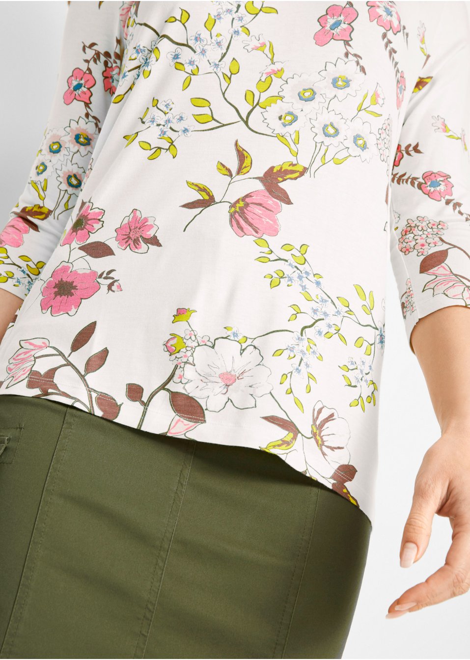 T-shirt à imprimé floral