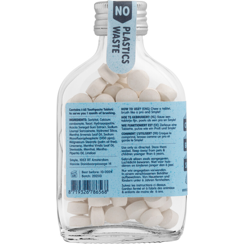 Smyle Tandpasta tabletten fluoride