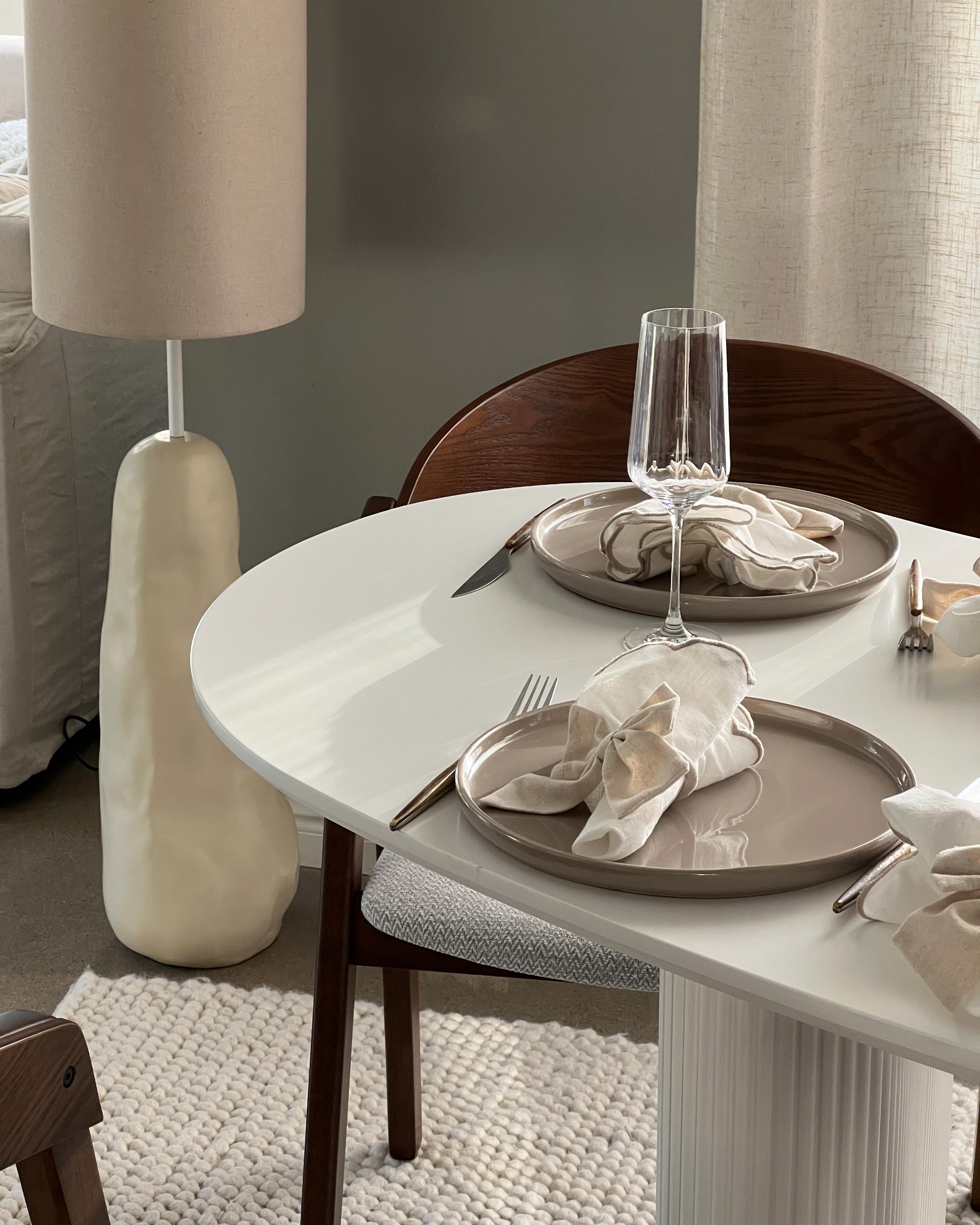 Eettafel PEERY Wit 93 cm 198 cm