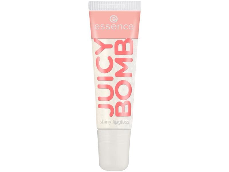 essence Lip Booster Juicy bomb shiny 101 Lovely Litchi Lipgloss mit fruchtigem Duft und hochglänzendem Finish