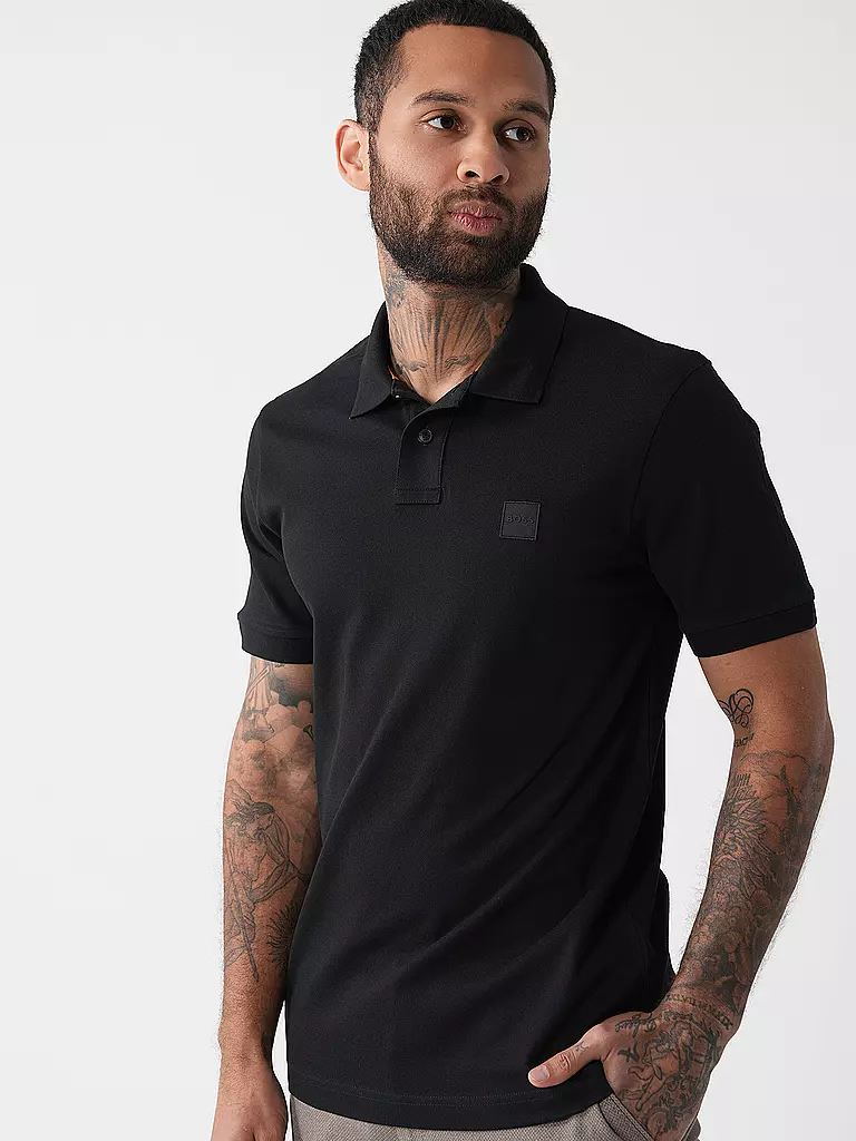 BOSS Poloshirt Slim Fit PASSENGER schwarz