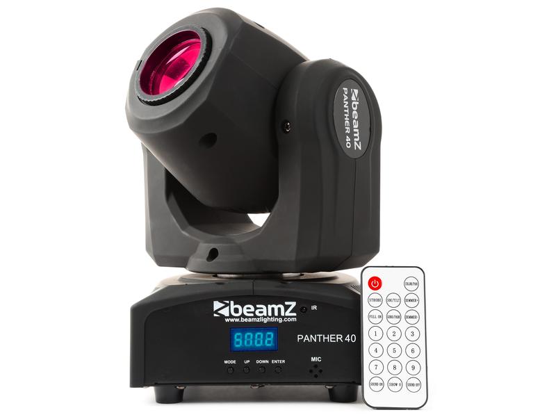 BeamZ Moving Head Panther 40 Vielseitiger und lichtstarker LED Spot Moving-Head