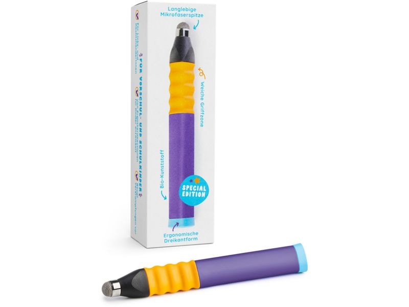 Edurino Ergonomischer Eingabestift -DE- Lila Speziell für Vorschul- und Schulkinder konzipiert
