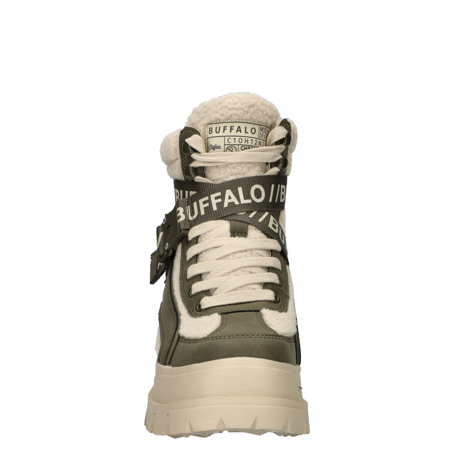 Aspha Combat Mid Warm dames veterboot Buffalo Groen