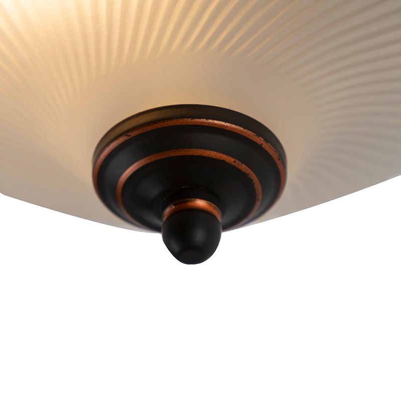 Klassieke plafondlamp bruin opaal - Classico