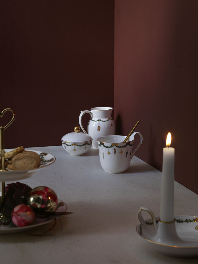 Royal Copenhagen STJERNE RIFLET JUL HØJHANKSKOP 33 CL Multi