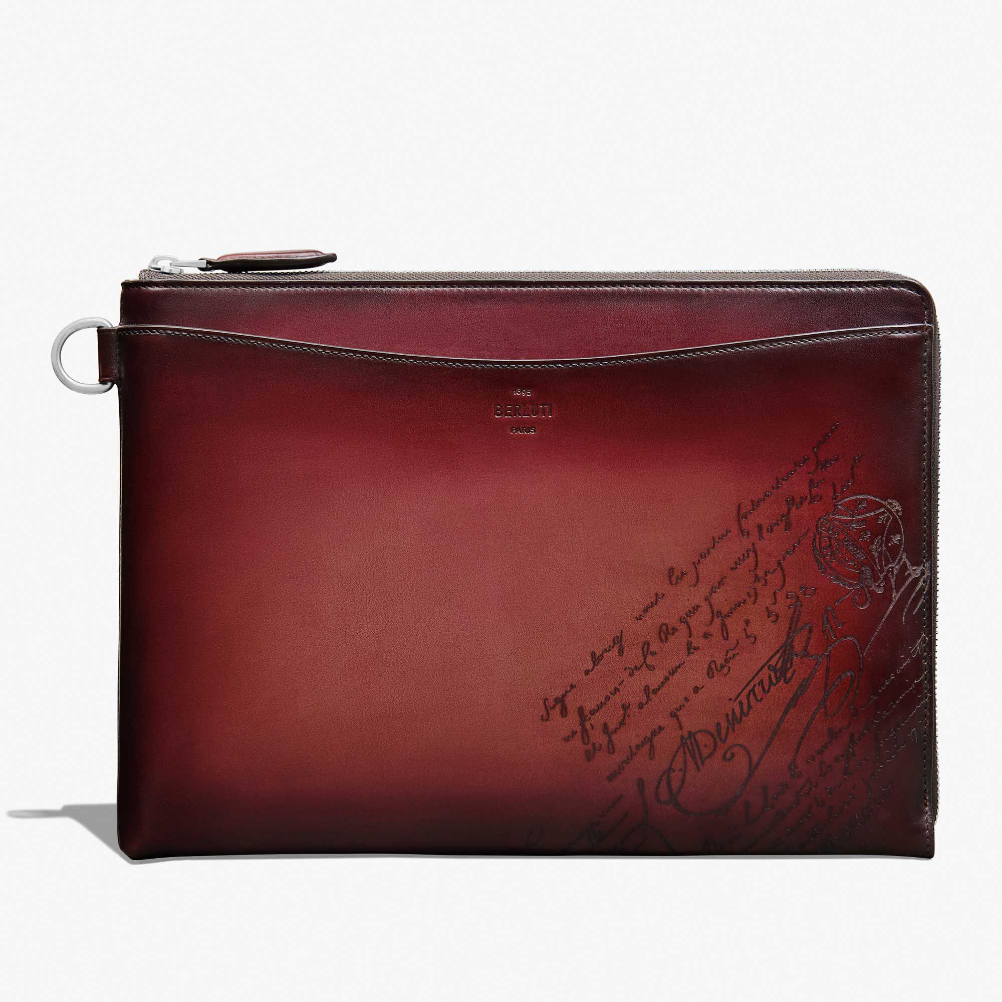 Pochette Nino GM En Cuir Scritto Swipe