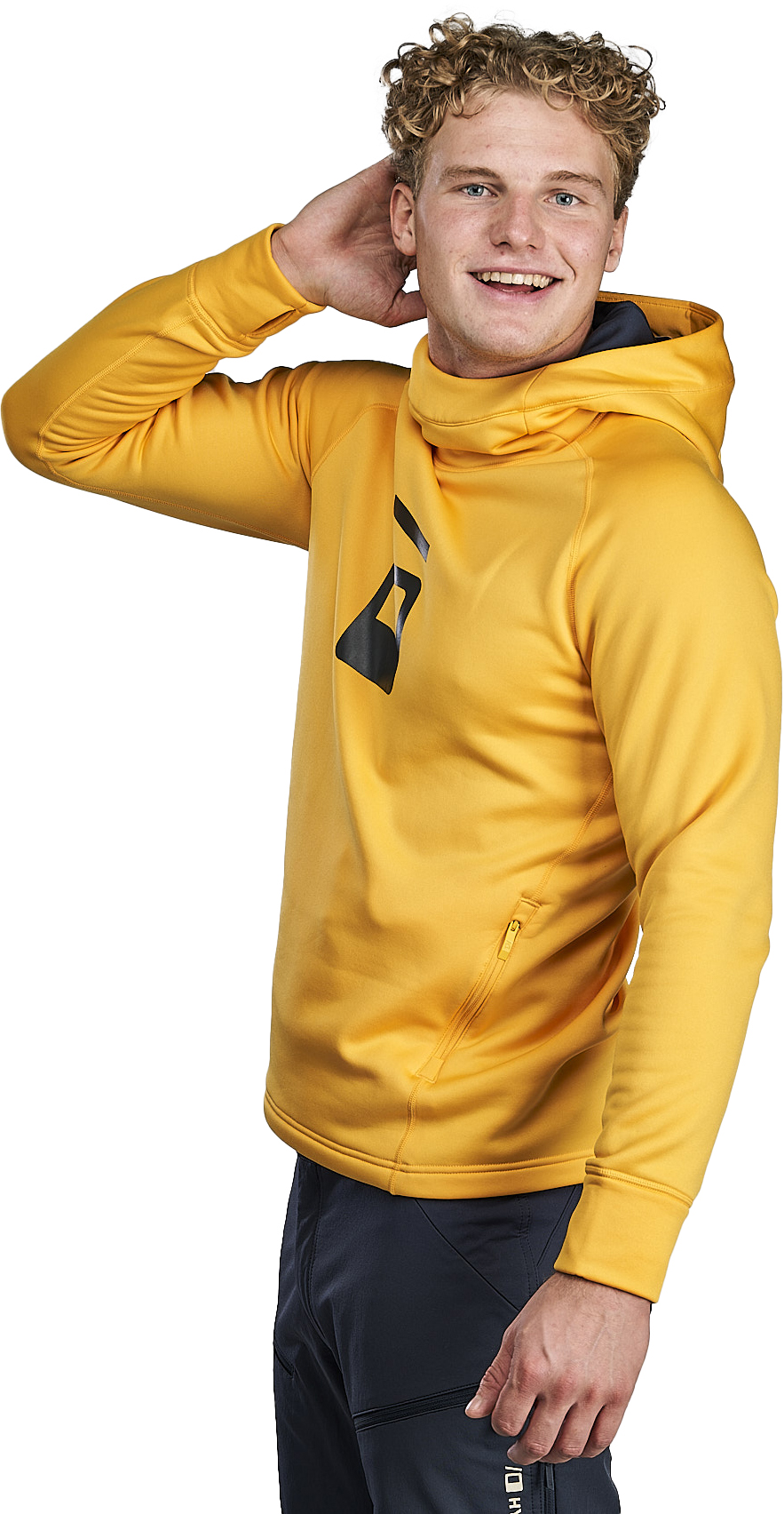 Pow Pullover Hoodie Herre 18/Gul