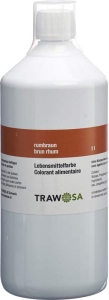 TRAWOSA Lebensmittelfarbstoff rumbraun, 1 lt