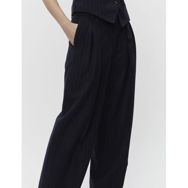 DAY Birger et Mikkelsen Enzo - Woolen Pinstripe Total eclipse