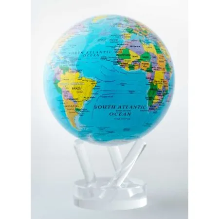 MoveGlobes Political Map Blue 15,2 cm