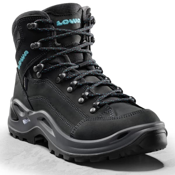 Chaussure de randonnée mid LOWA RENEGADE GORE-TEX MID WS ASPHALT/TURQUOISE