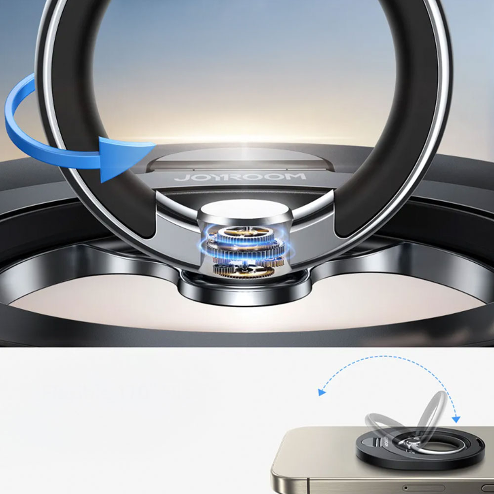 Magnetische MagSafe Finger Griff Ring Halterung 360 Grad (JR-ZS420) - Schwarz